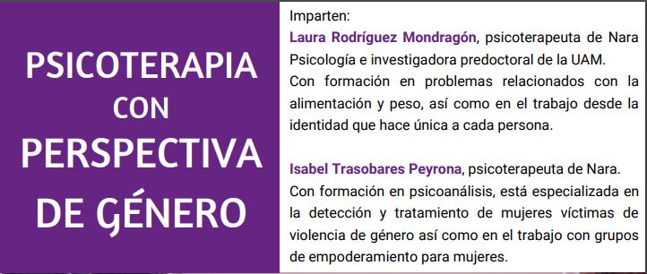PSICOTERAPIA CON PERSPECTIVA DE GÉNERO